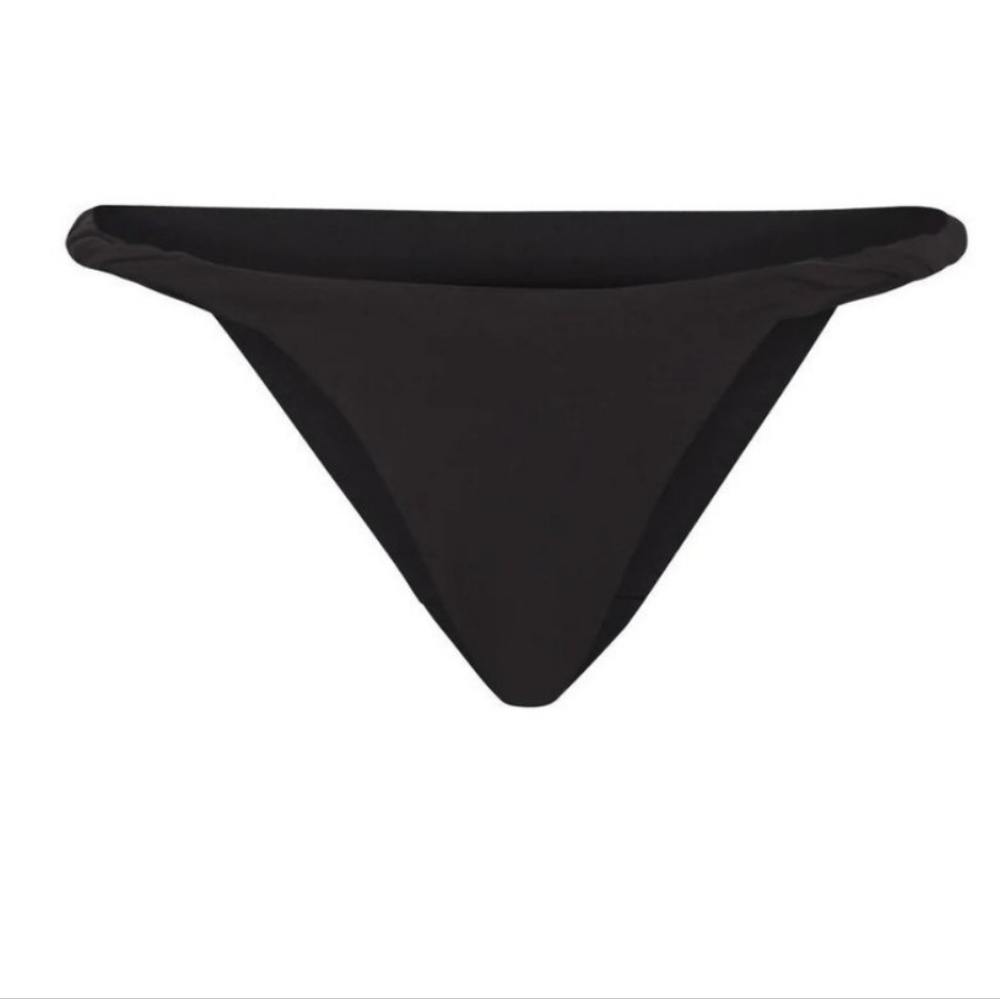 SKIMS twist bikini in Soot
